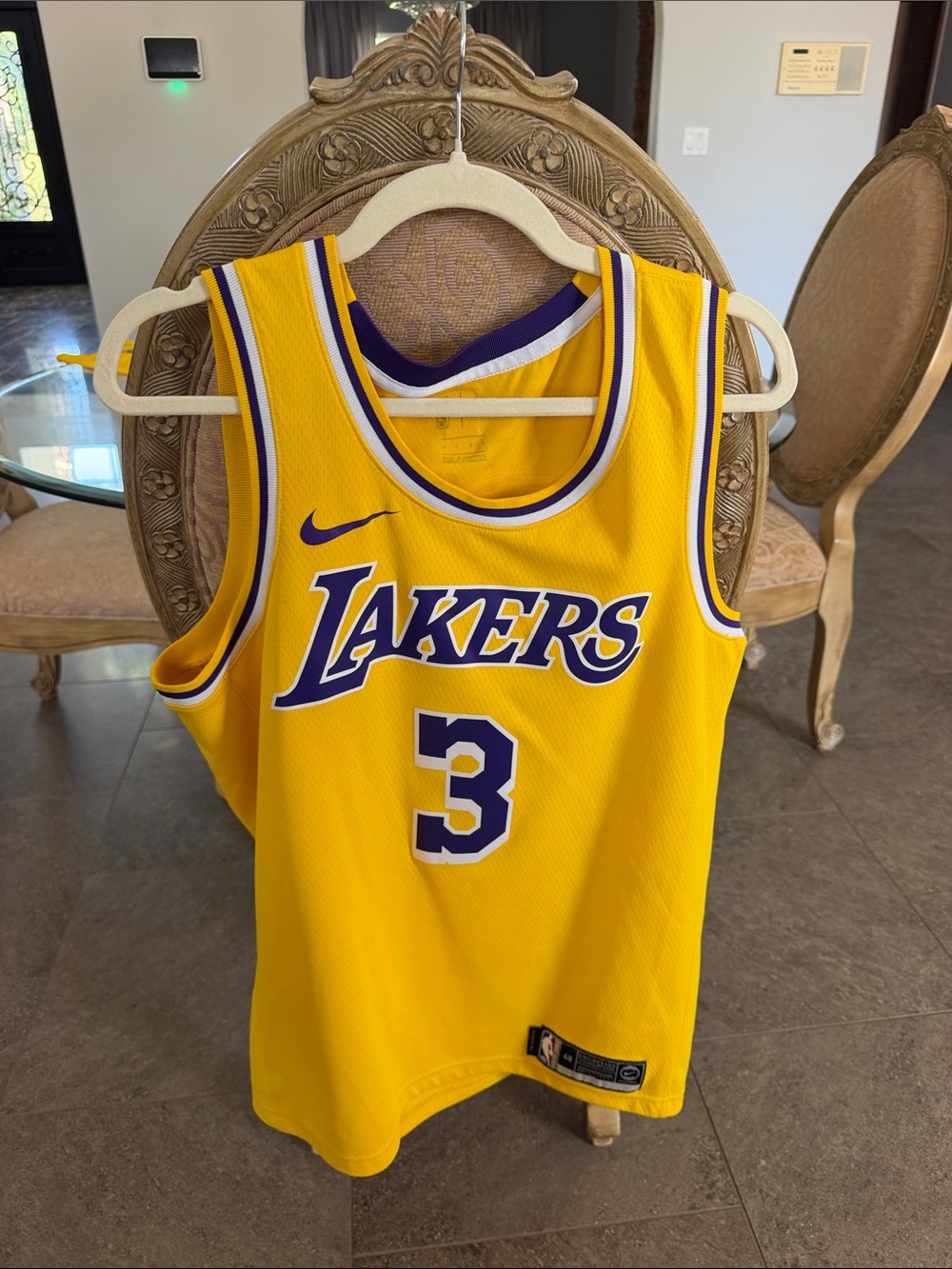 Nike Los Angeles Lakers Jersey in Gold & Purple - #3